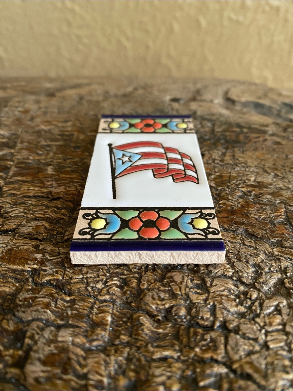 🇵🇷Puerto Rico🇵🇷Miniature Ceramic Flag Tile - Picture 4 of 6